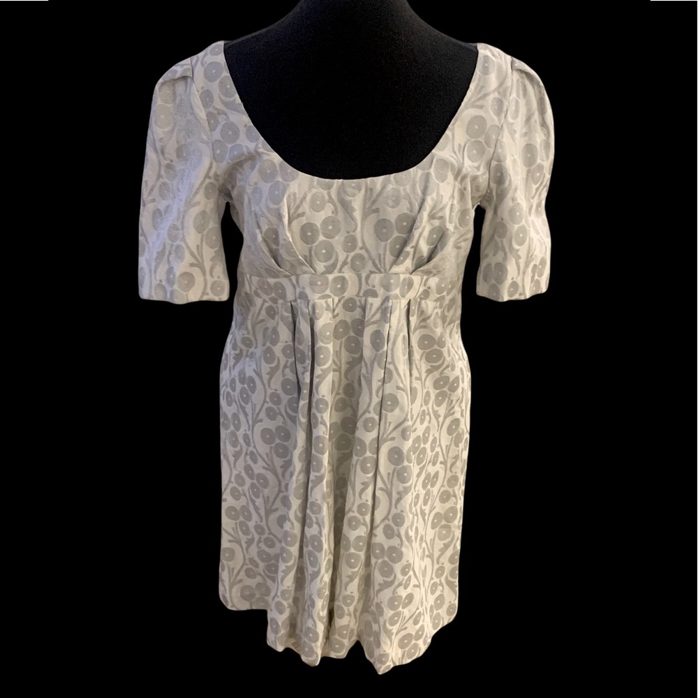 French connection white and silver dress size 8